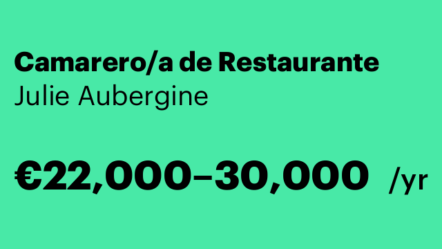 Camarero/a de Restaurante