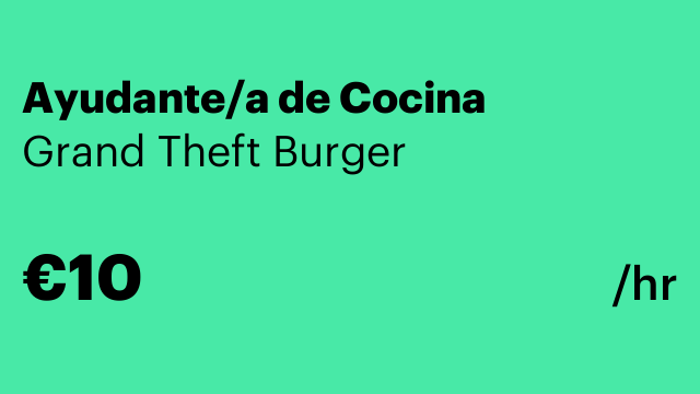 Ayudante/a de Cocina