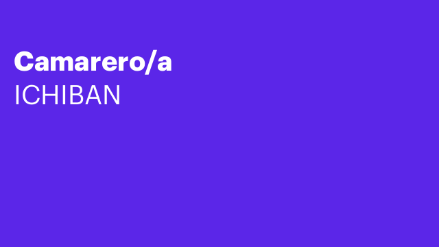 Camarero/a