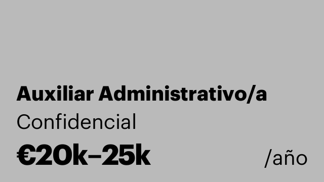 Auxiliar Administrativo/a