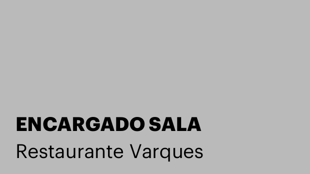 ENCARGADO SALA