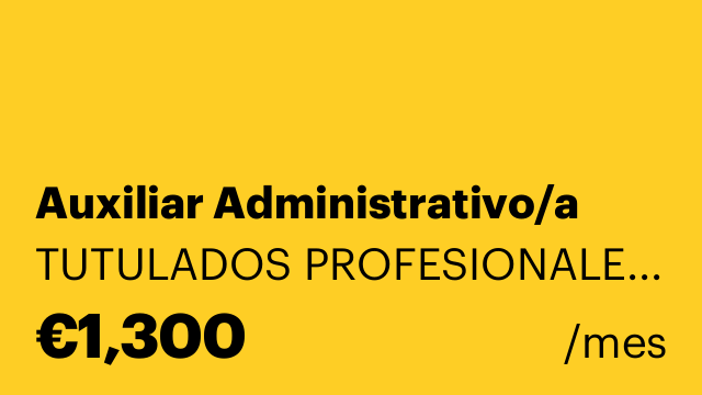 Auxiliar Administrativo/a