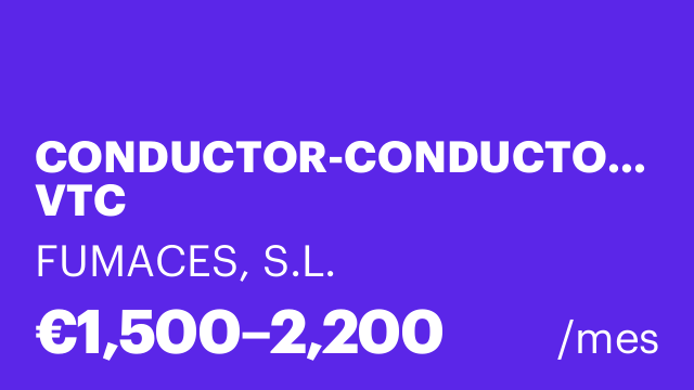 CONDUCTOR-CONDUCTORA VTC