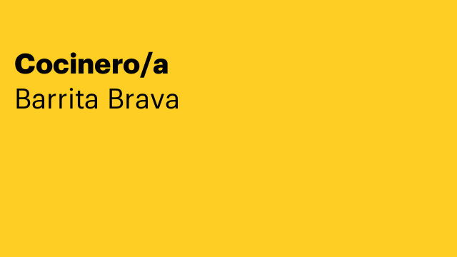 Cocinero/a