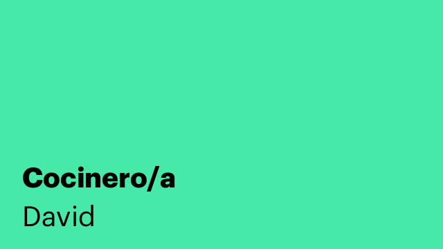 Cocinero/a