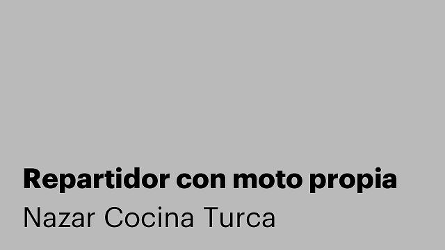 Repartidor con moto propia