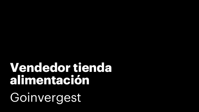Vendedor tienda alimentación
