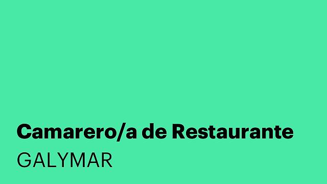 Camarero/a de Restaurante
