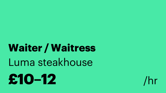 Waiter / Waitress