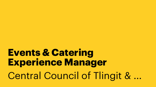 Events & Catering Experience Manager