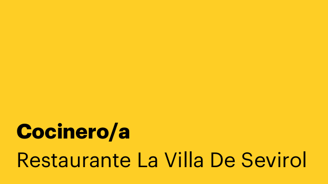 Cocinero/a
