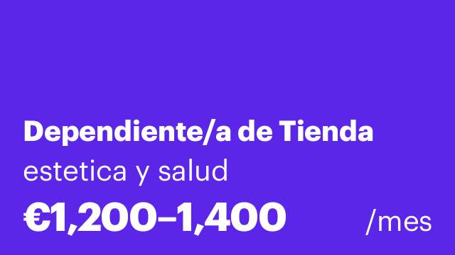 Dependiente/a de Tienda
