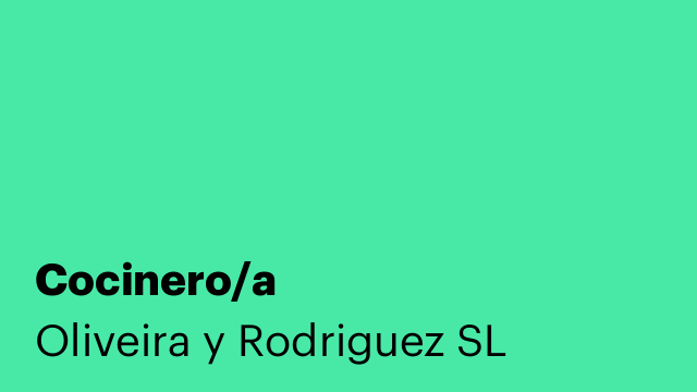 Cocinero/a