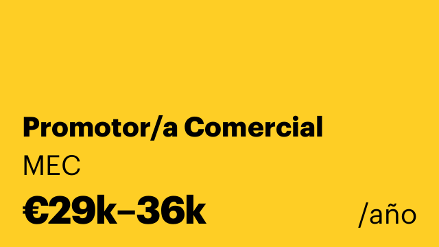 Promotor/a Comercial