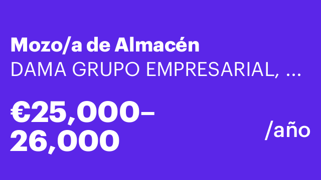 Mozo/a de Almacén
