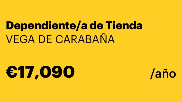 Dependiente/a de Tienda