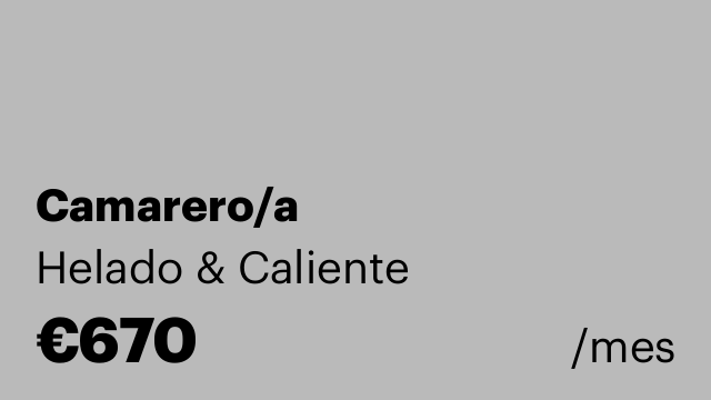 Camarero/a