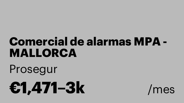 Comercial de alarmas MPA - MALLORCA