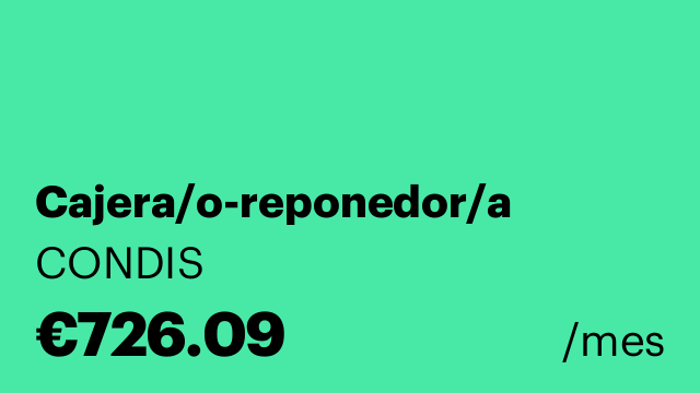 Cajera/o-reponedor/a