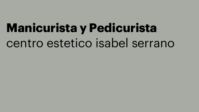 Manicurista y Pedicurista