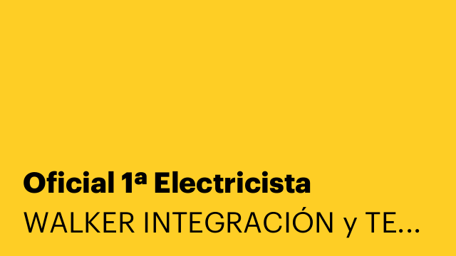 Oficial 1ª Electricista