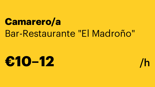 Camarero/a