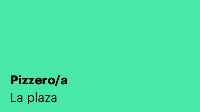 Pizzero/a
