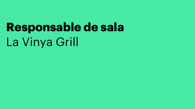 Responsable de sala