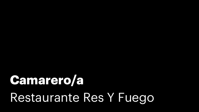 Camarero/a