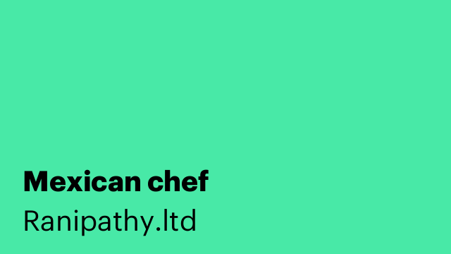 Mexican chef