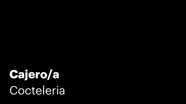 Cajero/a
