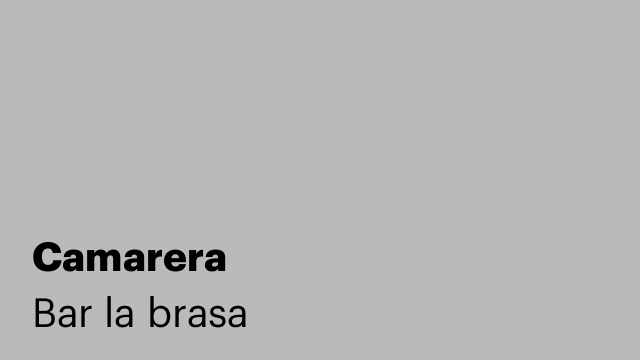 Camarera