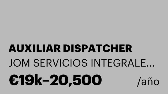 AUXILIAR DISPATCHER