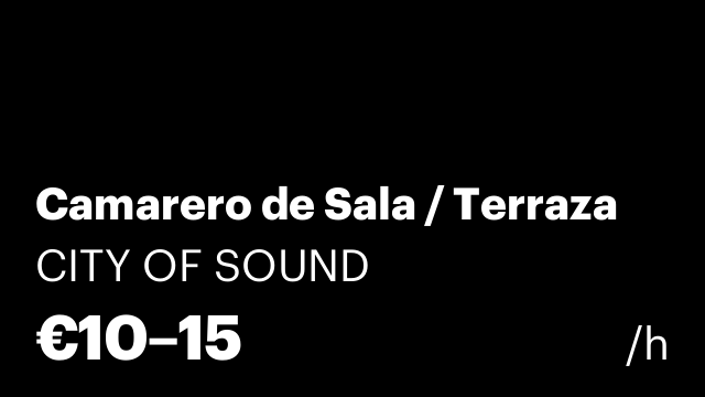 Camarero de Sala / Terraza