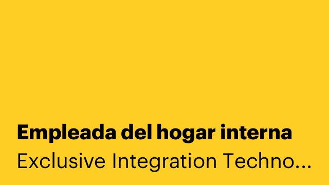 Empleada del hogar interna