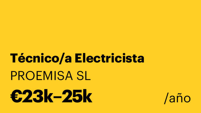 Técnico/a Electricista