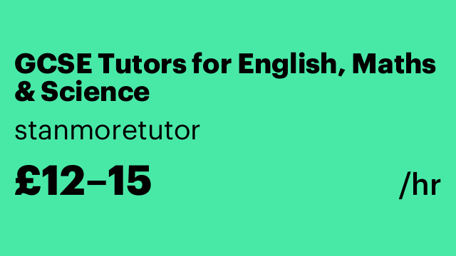 GCSE Tutors for English, Maths & Science