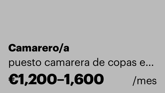 Camarero/a