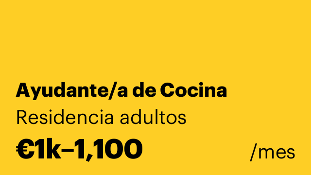Ayudante/a de Cocina
