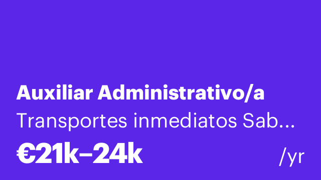 Auxiliar Administrativo/a