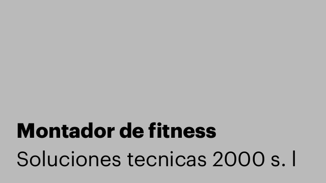 Montador de fitness