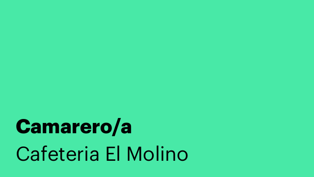 Camarero/a