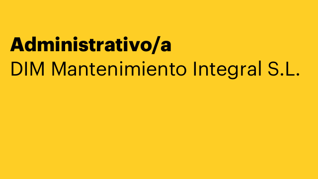 Administrativo/a