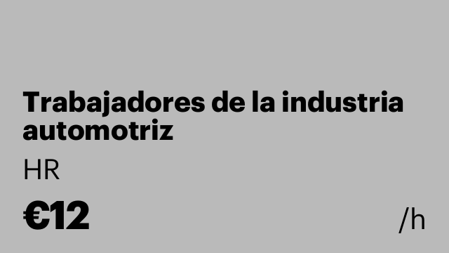 Trabajadores de la industria automotriz