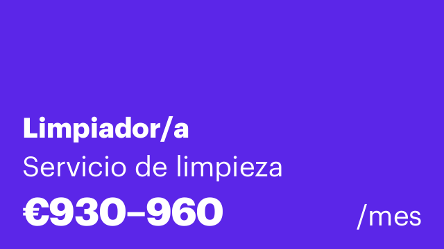 Limpiador/a