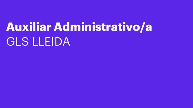 Auxiliar Administrativo/a
