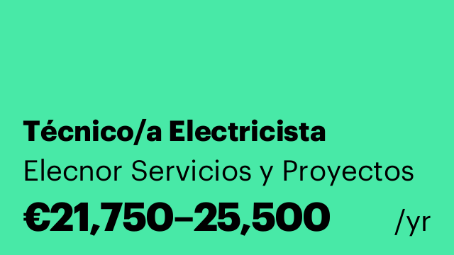 Técnico/a Electricista