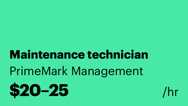 Maintenance technician