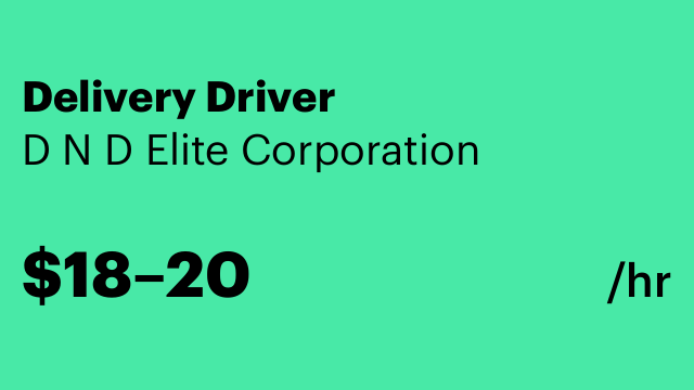 Delivery Driver