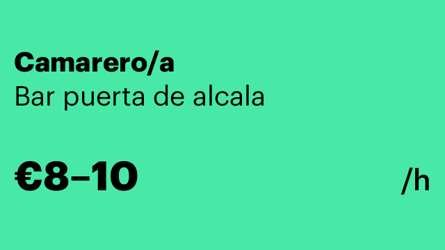 Camarero/a